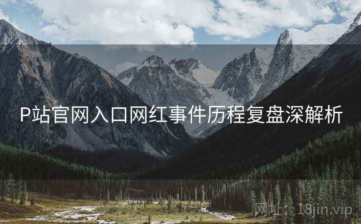 P站官网入口网红事件历程复盘深解析