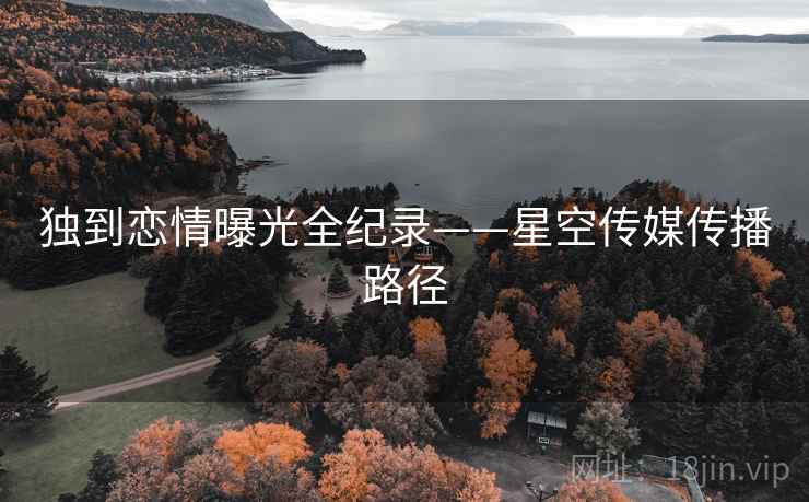 独到恋情曝光全纪录——星空传媒传播路径