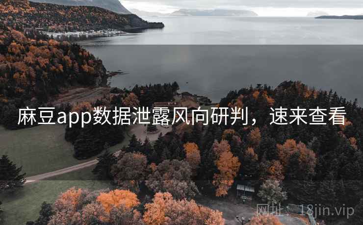 麻豆app数据泄露风向研判，速来查看