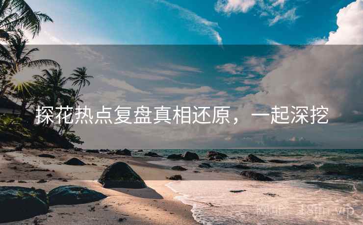 探花热点复盘真相还原，一起深挖