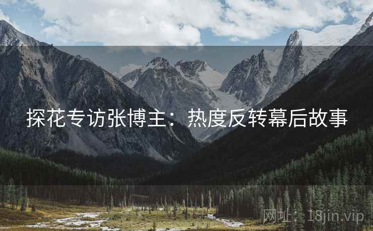 探花专访张博主：热度反转幕后故事